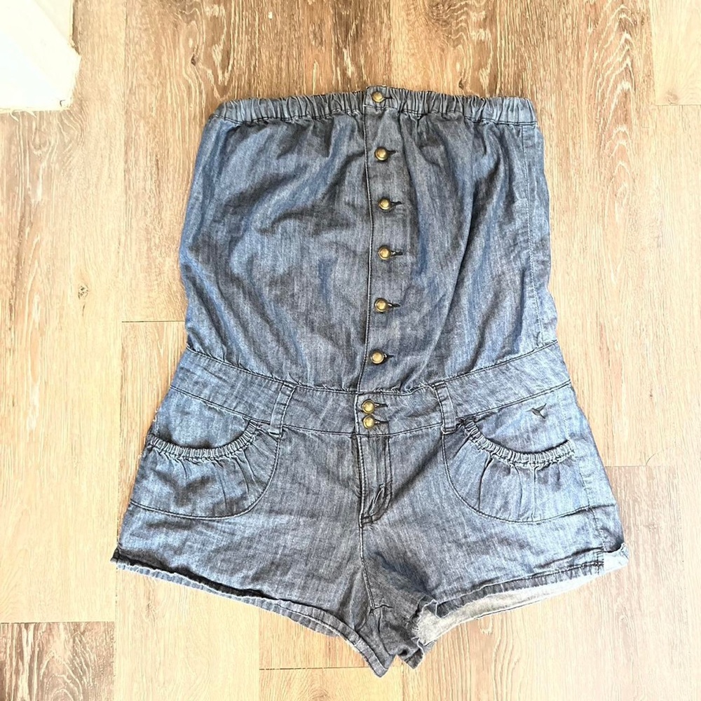 Strapless Romper